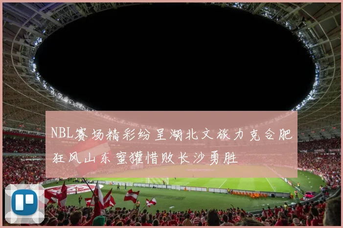 NBL赛场精彩纷呈湖北文旅力克合肥狂风山东蜜獾惜败长沙勇胜